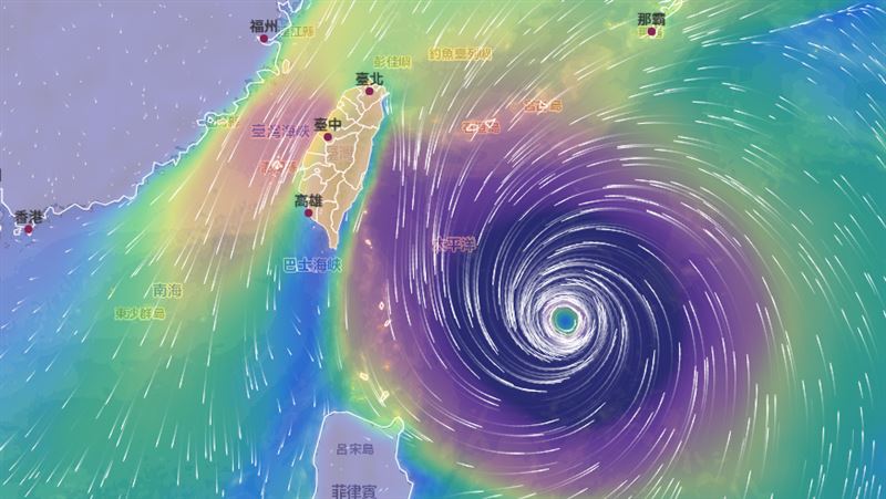 薔琵恐撲台「海陸警齊發」！紫爆區域曝光