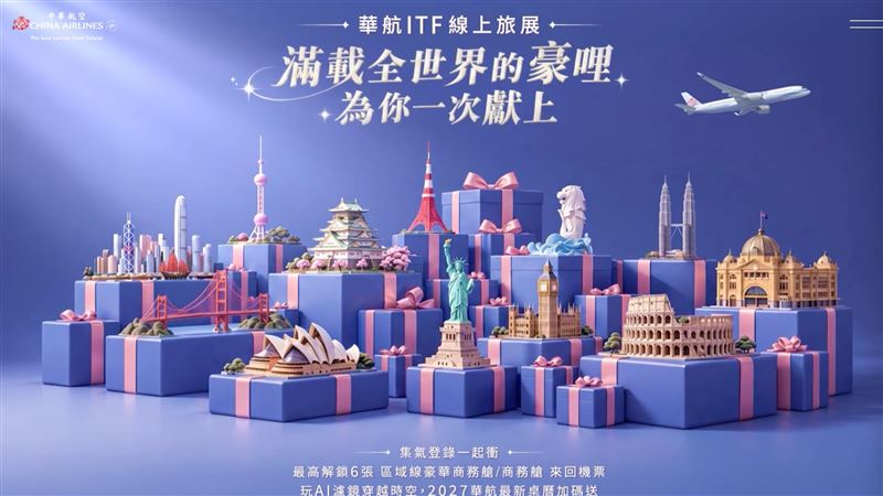 華航線上旅展！飛亞洲、歐美紐澳76折起
