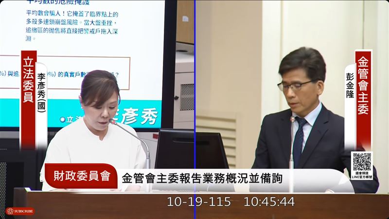 立委關切台版TISA推動進度,金管會證實正進行稅式支出試算,力拚年底前出爐,並將研議最低持有年限,朝修法納入《投信投顧法》推進,力拚最快明年上半年上路。(圖/翻攝自國會頻道網站)