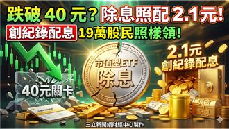00922重挫6%！ 配息2.1元　入帳日曝