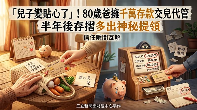 千萬老翁信任兒子　半年後存摺有鬼