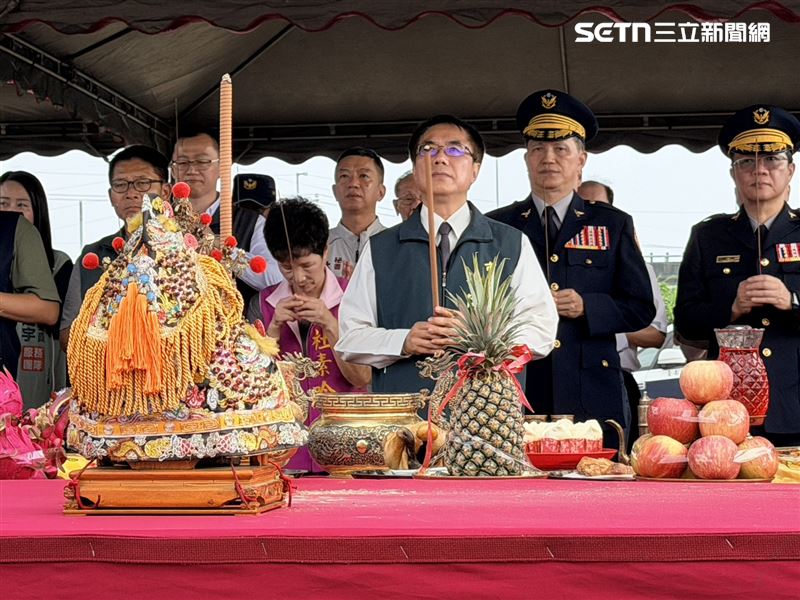 砸9400萬華麗升級!台南「德南派出所」動土,黃偉哲:警力將擴充至25人。(圖/記者林昱孜攝影)