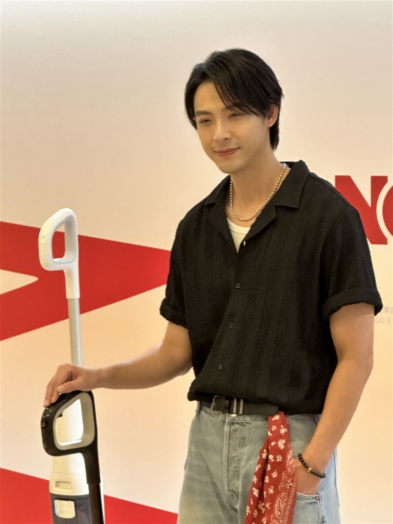 連晨翔出席智能家電品牌活動時,分享愛用商品以及為拍電影而受傷。(圖/記者陳柏良攝影)