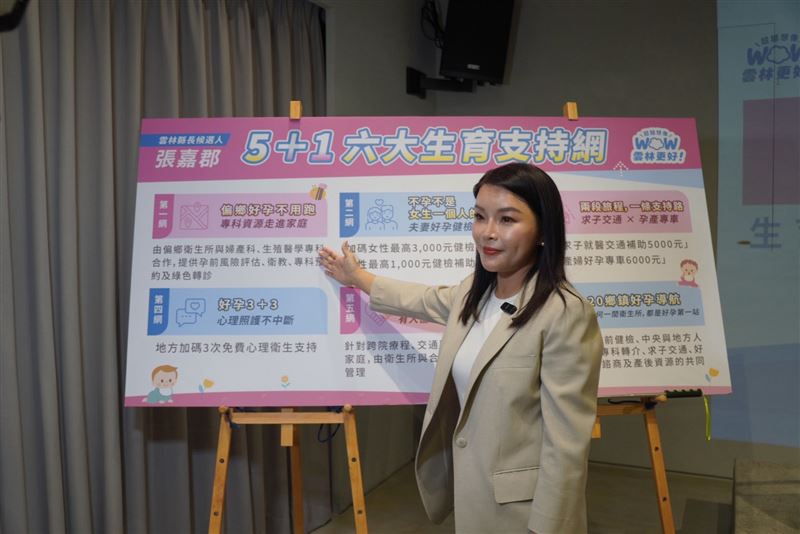 張嘉郡合體陳菁徽 端「雲林好孕+」六大生育支持網，減輕家庭生育負擔 打造「從想生到安心生」友善環境