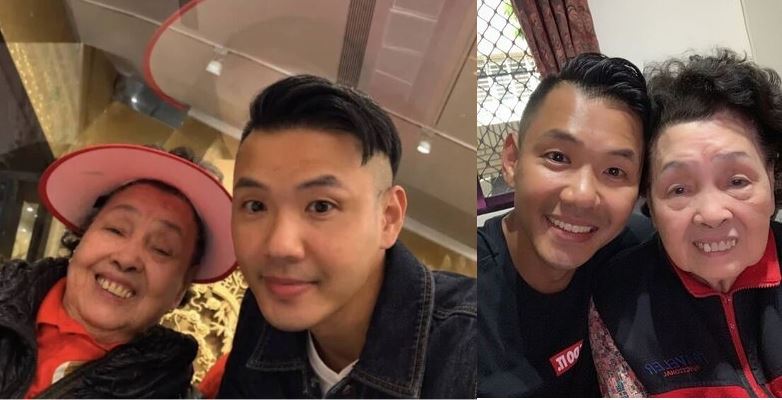 陳建州近百歲奶奶於本月2日辭世，昨（19）日舉行告別式。（組合圖／翻攝自IG＠blackielovelife）