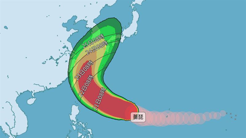 薔琵颱風最新暴風侵襲率曝光　5地突破60%