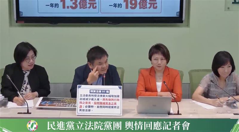 沈伯洋民調大贏17%,莊瑞雄聽到後驚訝表示「你沒講錯嗎?」(圖/翻攝自民進黨團YT)
