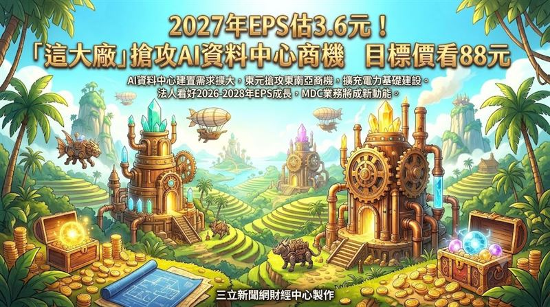 東元2027年EPS估3.6元　目標價上看88元！