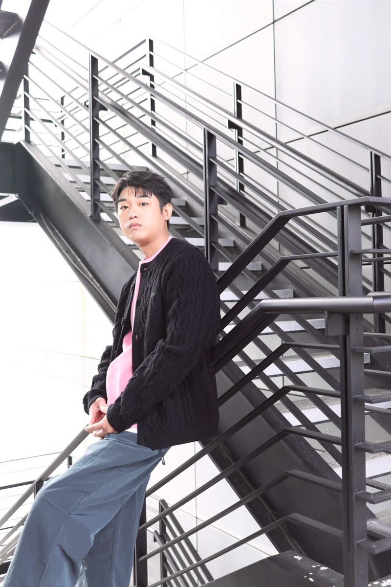 被問到有沒有想對過去的自己說些什麼,謝章穎毫不猶豫地回答「好累喔,不要演戲啦,拜託去做點別的」。(圖/記者田俊彥攝影)
