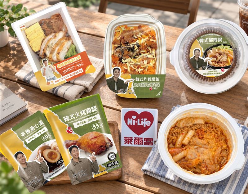萊爾富第三度攜手肌肉山山推5款韓式鮮食。(圖/品牌業者提供)
