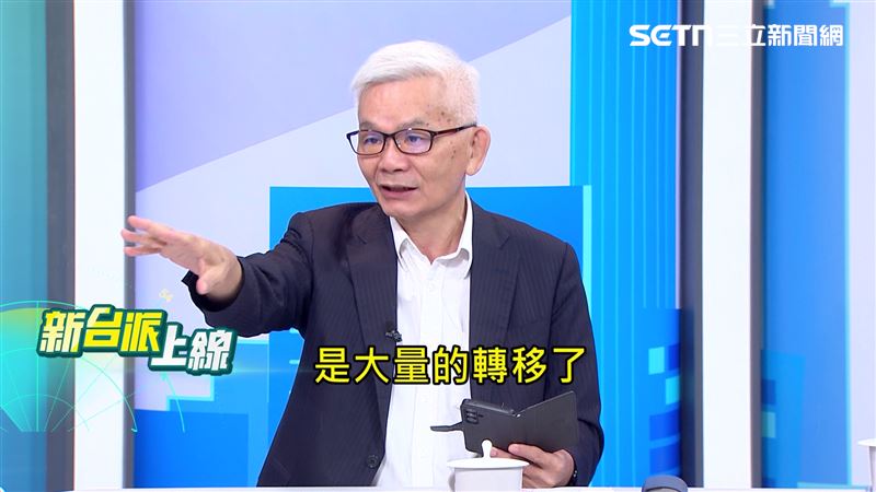 黃清龍分析,淺藍、中間選民、民眾黨支持者的支持度在蔣萬安這裡大量轉移走了。(圖/新台派上線)