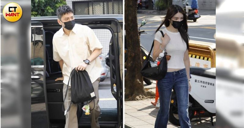 王大陸與女友闕沐軒上月30日前往高等法院出庭。(圖/CTWANT)