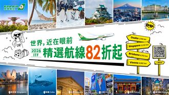 長榮航空線上旅展開跑　指定航線82折起