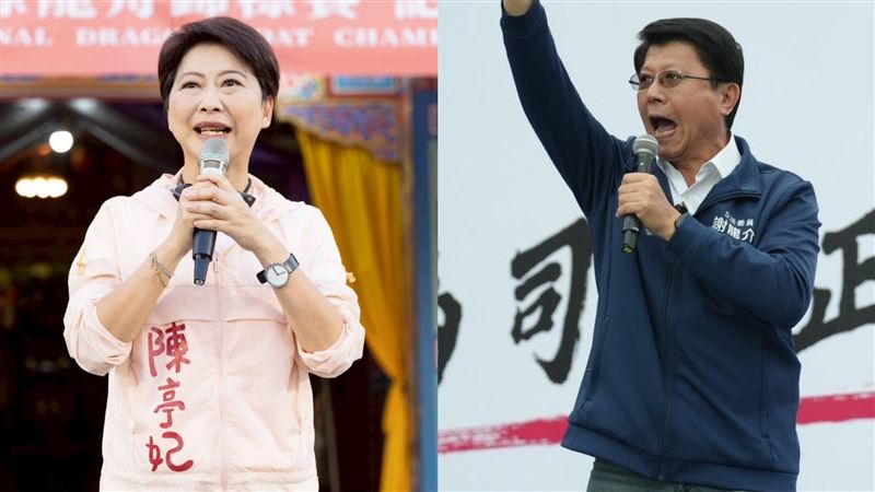 台南市長民調！陳亭妃獲59.4%碾壓謝龍介