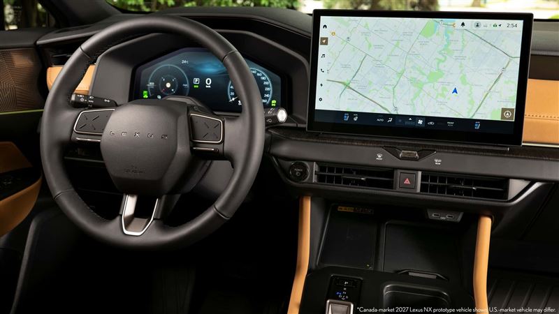 車艙採用12.3吋數位儀錶搭配14吋中控觸控螢幕。（圖／翻攝Lexus網站）