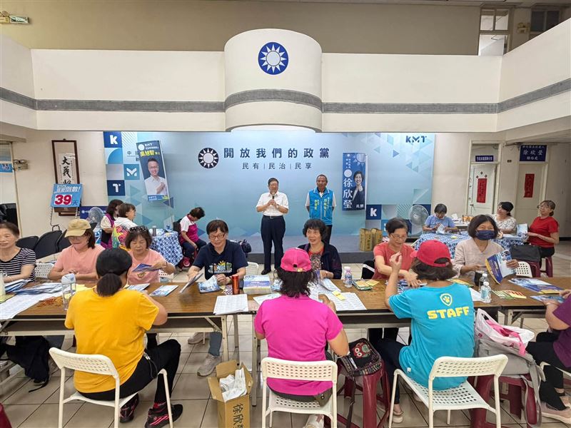 國民黨新竹縣黨部主委楊文科強調,選舉不是一個人的戰鬥。(圖/國民黨新竹縣黨部提供)