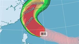 新／薔琵路徑靠台！暴風侵襲率8縣市破9成