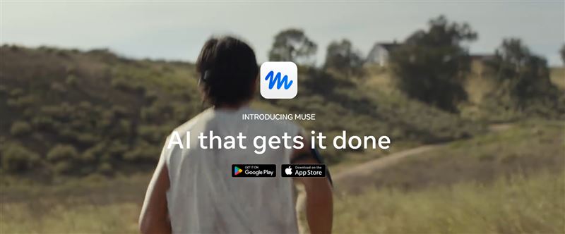 Meta推出個人AI代理Muse與Muse Wonder模型，憑藉「主動記憶」、「主動專注」兩大技術與龐大用戶基礎，短時間內登上App Store下載冠軍。然而，面對實戰能力不足、亞馬遜等電商平台封鎖，以及隱私權爭議，Meta能否將高流量轉化為穩定營收，成為打贏AI翻身仗的關鍵。（圖／翻攝自Meta官網）