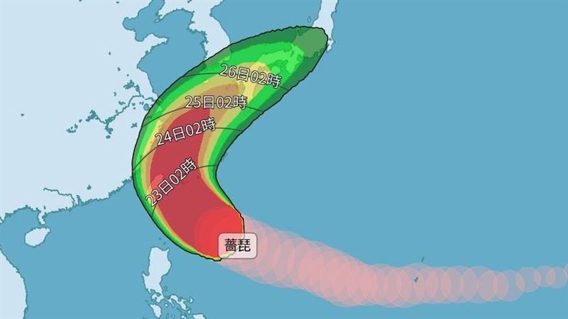 颱風假？薔琵暴風圈侵襲率曝　最高飆99%