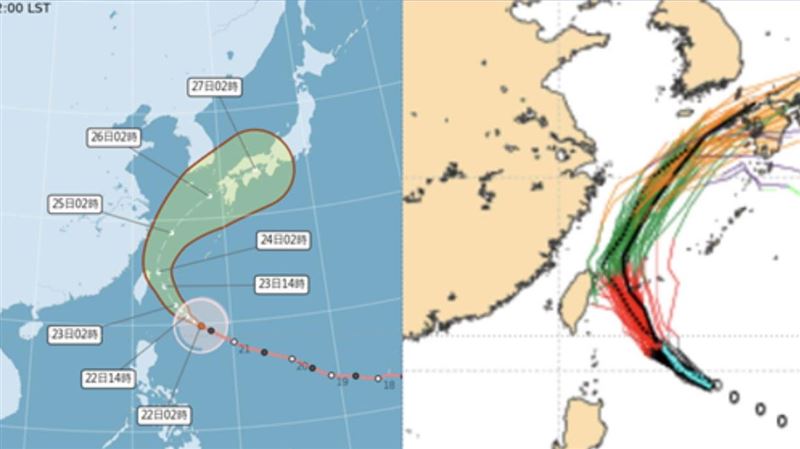 薔琵仍不排除登陸　北部、宜花將首當其衝