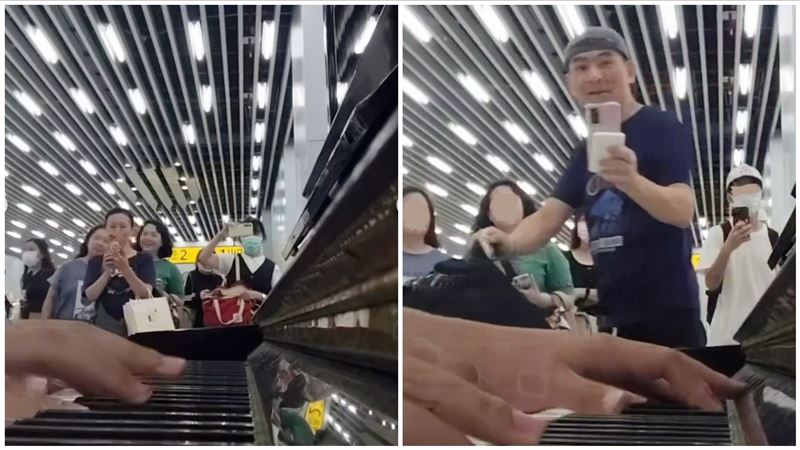 台南車站彈琴亂入中國國歌　高中生神反殺