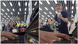 台南車站彈琴亂入中國國歌　高中生神反殺
