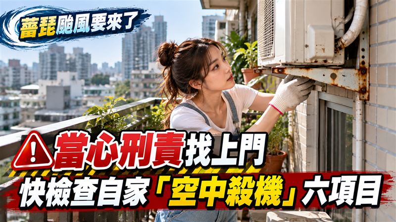 薔琵颱風要來了！快檢查自家六大空中殺機