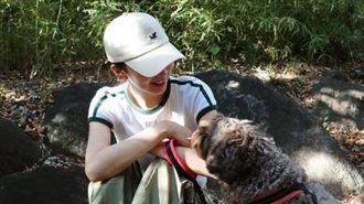 穿老爸漂白褲遛狗　木村心美私服掀熱議