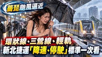 薔琵颱風逼近　新北捷運停駛標準一次看