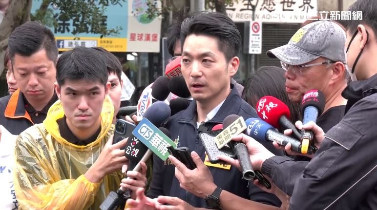 蔣萬安今天下午視察辛亥生態公園滯洪池（圖／翻攝畫面）