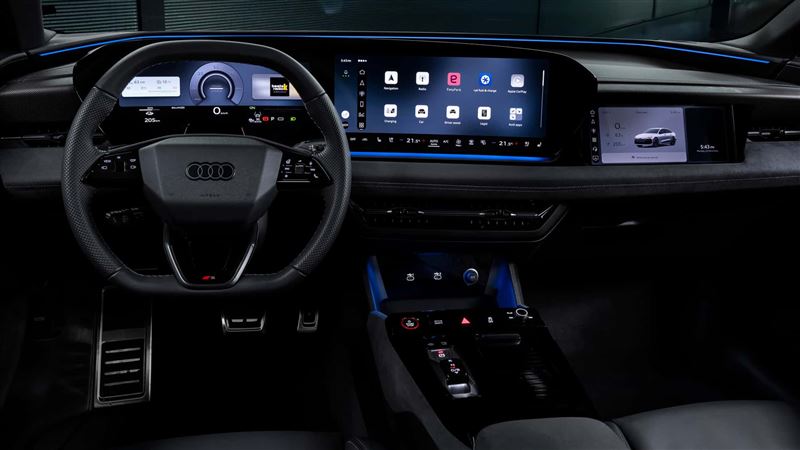 奧迪車載系統內建Spotify原生App。(圖/翻攝Audi網站)