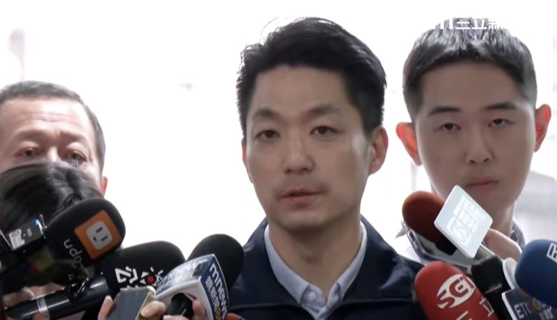 蔣萬安赴台北災害應變中心(圖/翻攝畫面)