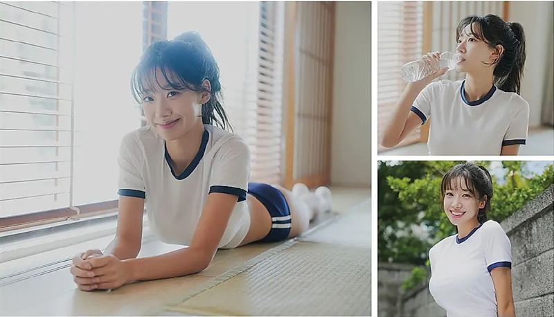 禹洙漢暫時放下啦啦隊身分,展現不同私下風貌。(圖/翻攝自IG@auracheer_official)