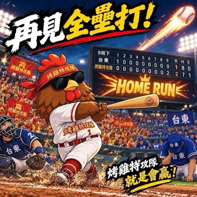 老闆霸氣喊加碼「19縣市各請100隻烤雞」。(圖/翻攝自烤雞特攻隊臉書)