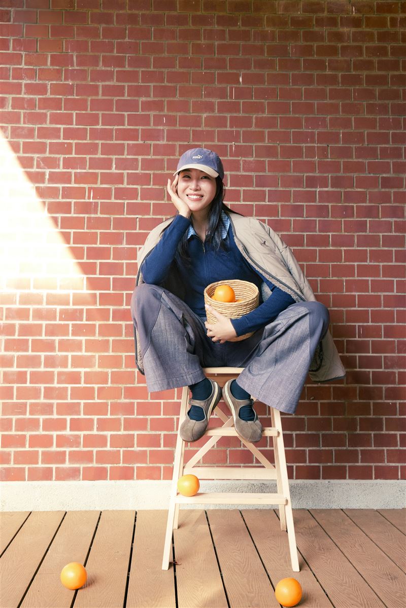 Melinda 演繹 PUMA Tacklette。(圖/品牌業者提供)