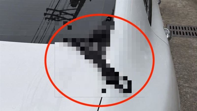 失物招領！薔琵強風吹「黑色小丁」掛車頂