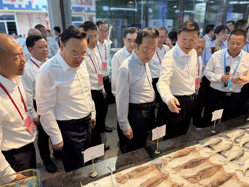 張榮恭出席在廈門舉辦的台灣漁產品輸入儀式(圖/國民黨提供)