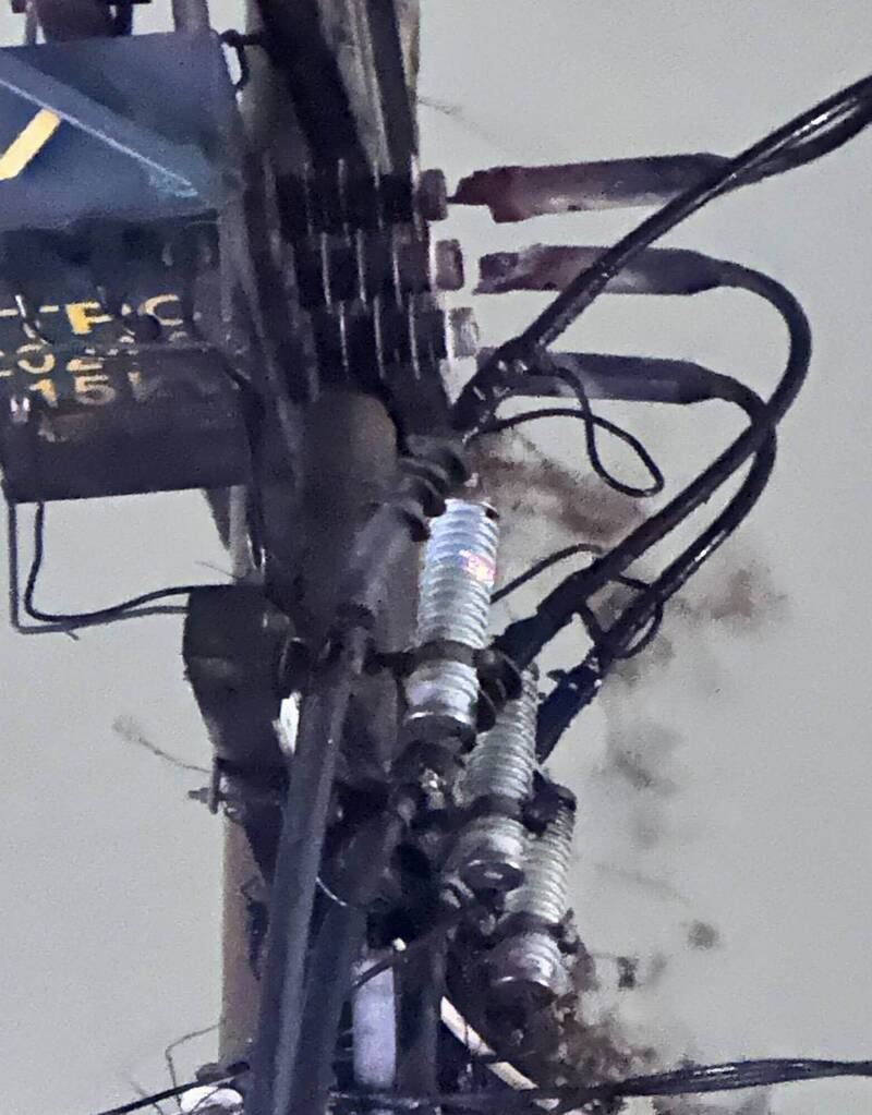 花壇鄉發生電線走火。（圖／消防局提供）