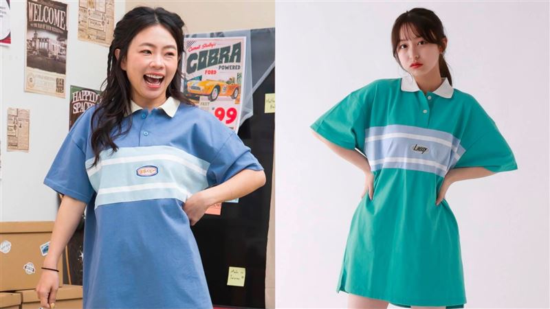 二伯穿的為hahababy新品(左),另外則是日牌「repipi armario」曾推出的款式(右)。(圖/翻攝自Threads)