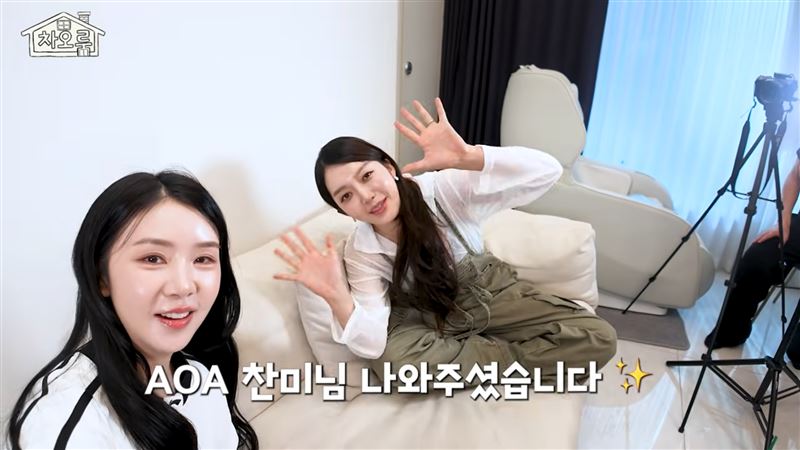 林到嬅近日登上曹璐的YouTube頻道。(圖/翻攝自YouTube-차오루)