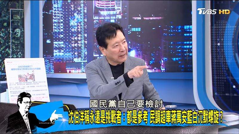 挺戴立安非假民調!趙少康節目突開砲「國民黨該自己檢討」。(圖/翻攝少康戰情室)
