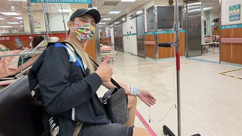 颱風天送醫急診　61歲八點檔男星親曝病況