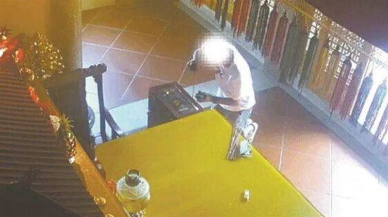 偷光寺廟香油錢留1元求原諒！男賊下場曝