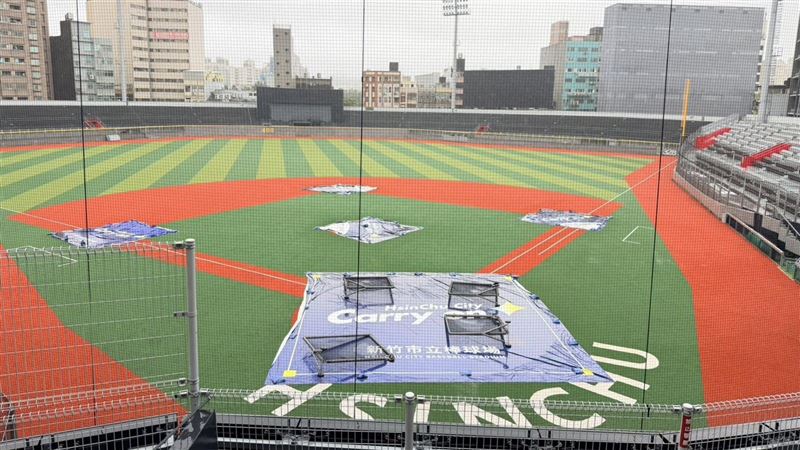 強降雨也不怕！新竹棒球場30分鐘快速排水
