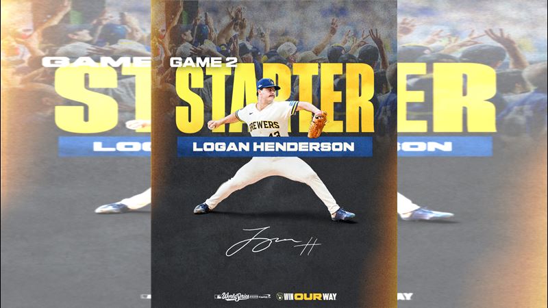 釀酒人投手韓德森（Logan Henderson）生涯首度在世界大賽先發僅投3局。（圖／翻攝自釀酒人推特）