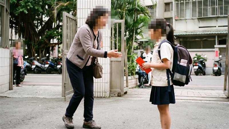 媽媽離婚後,就搬回娘家,沒主動探視小孩,更沒給扶養費,孩子的成長經歷幾乎都缺席,甚至以「沒錢吃飯」為由,私下跑到學校找女兒討壓歲錢。(示意圖/AI製圖)