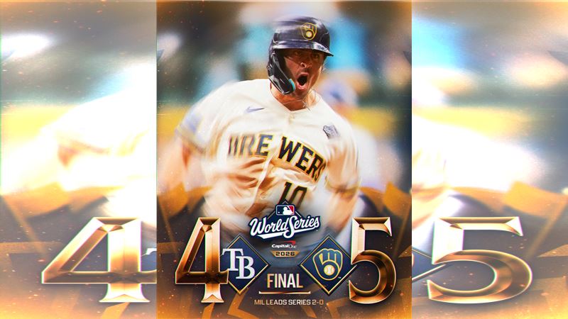 釀酒人逆轉光芒,在世界大賽取得2連勝。(圖/翻攝自MLB推特)