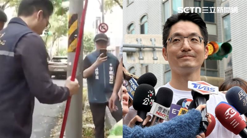 掃地姿勢挨酸　蔣萬安：和家裡掃帚不一樣