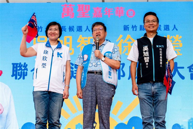 國民黨新竹縣黨部主委楊文科表示,竹北發展不能只靠表面美化。(圖/國民黨新竹縣黨部提供)