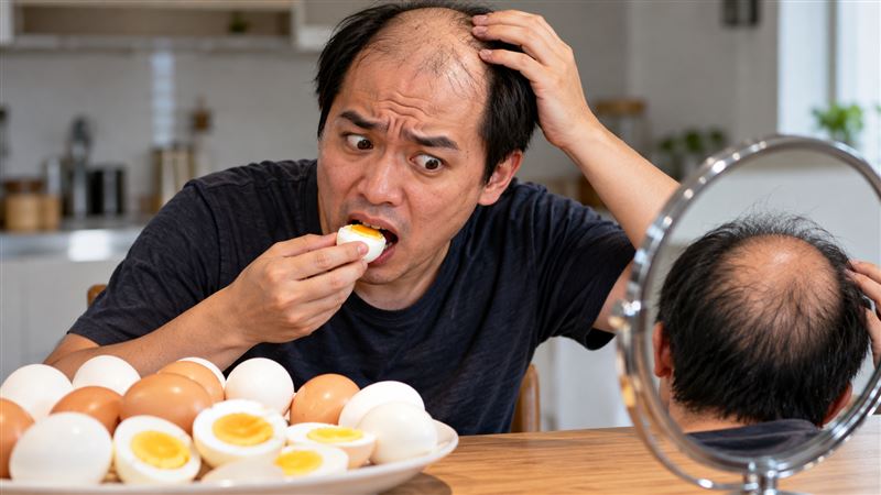 吃半熟蛋害禿頭？藥師揭真相「關鍵在它」